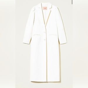 Gorgeous double wool coat from TwinSet, winter white, Euro size 40, US 6